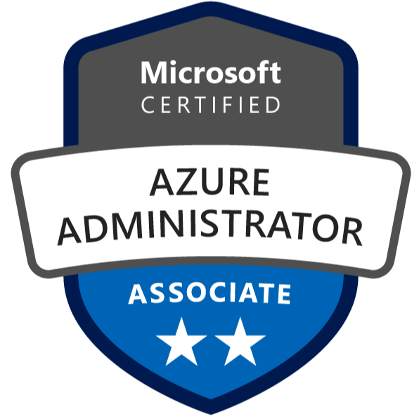 Microsoft Certified: Azure Administrator Associate badge